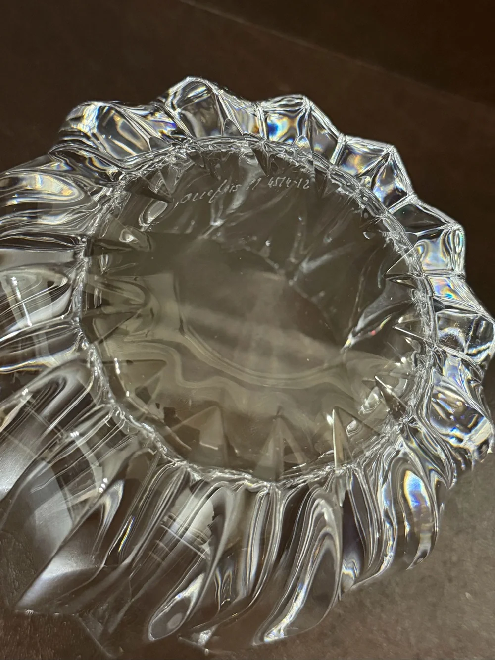 Orrefors Fleur Crystal Bowl | Retired Jan Johansson Design